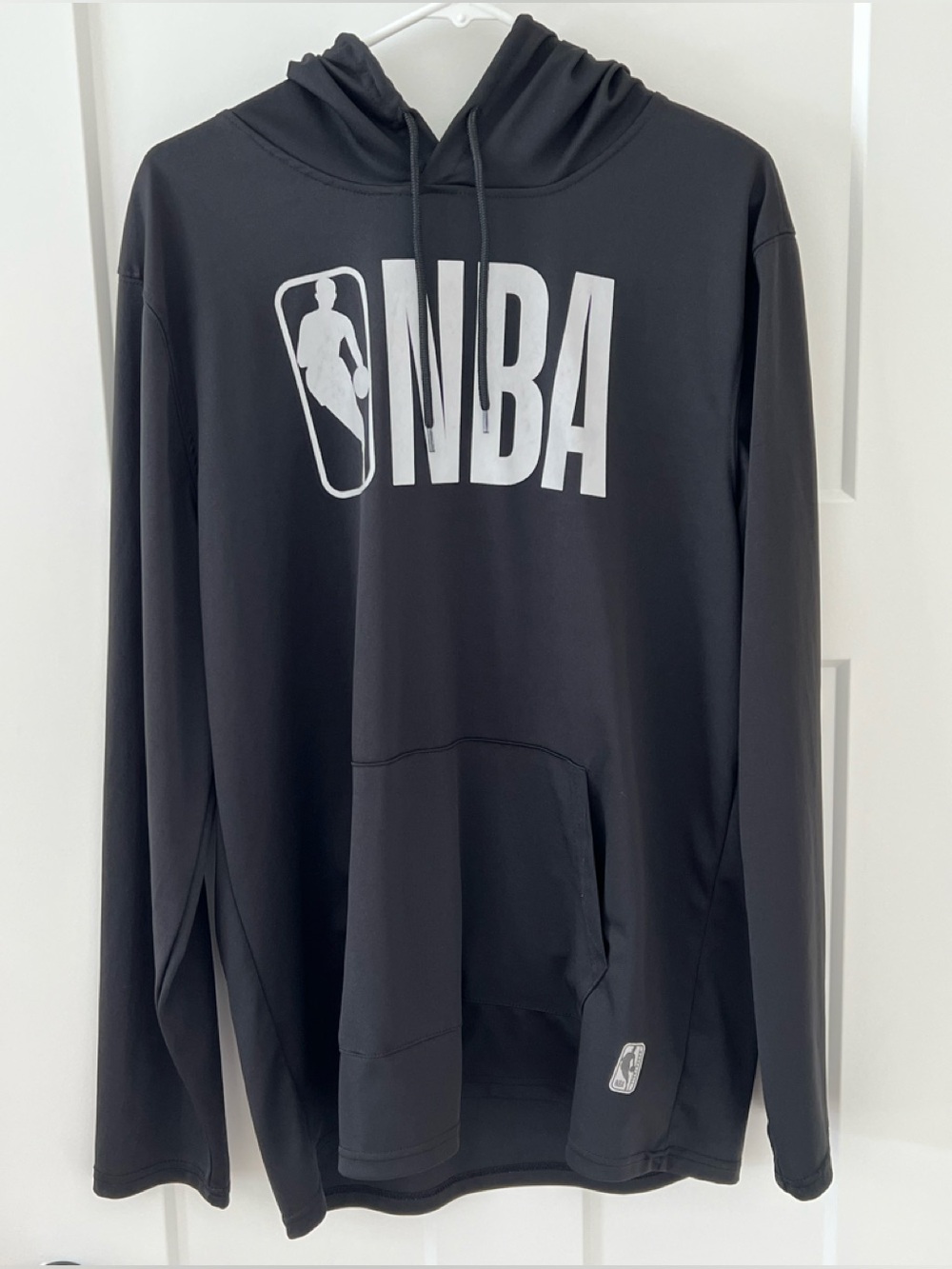 NBA Official Black Lightweight Pullover Hoodie Graphic Sweatshirt Size Large